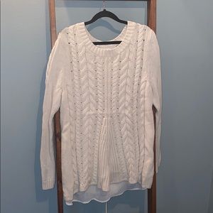 Cabi lace up back sweater